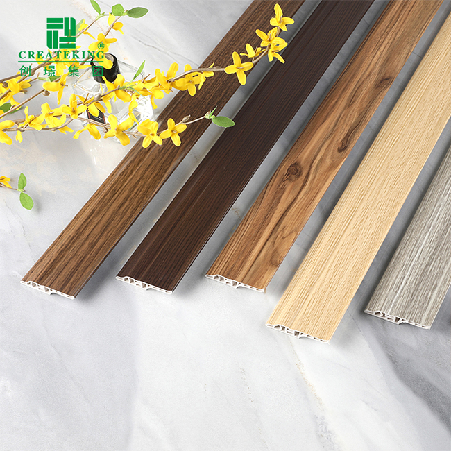 Tấm ốp chân tường PVC PVC Moulding Floor Trim