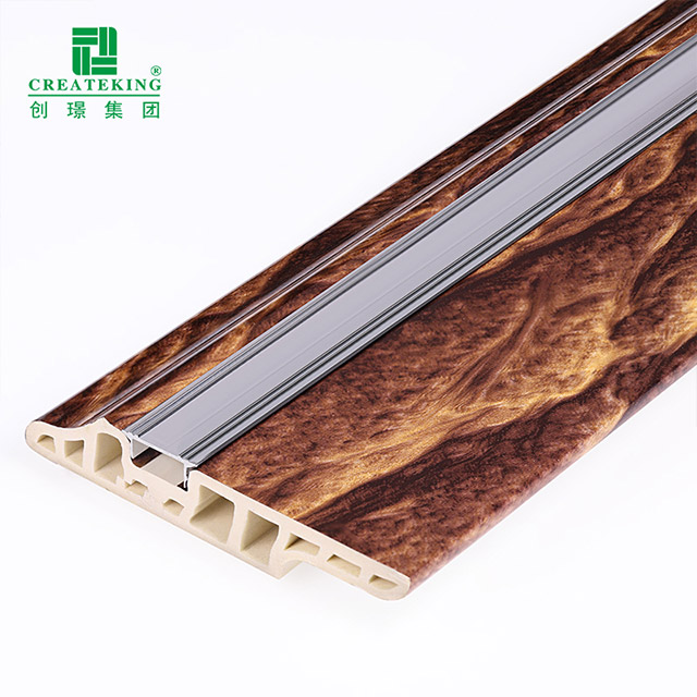 Tấm ốp chân tường ẩn móng tay bằng nhựa PVC 90 * 16mm