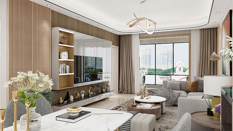 bảng tường wpc nội thất