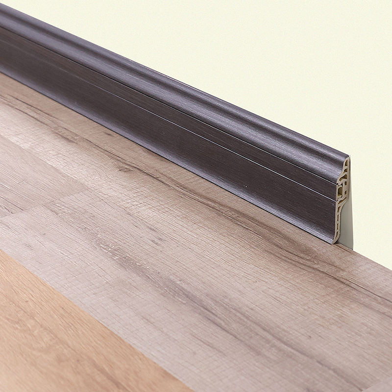 Hồ sơ ốp ch&acirc;n tường PVC v&acirc;n gỗ