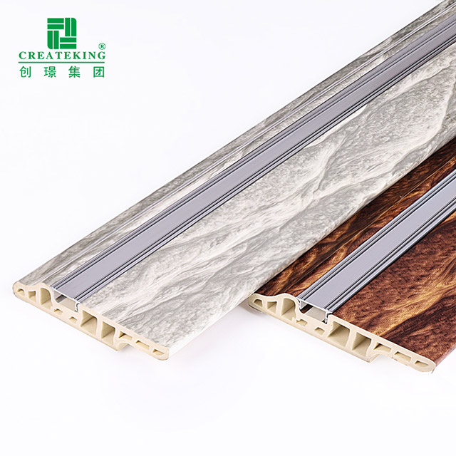 Tấm ốp chân tường ẩn móng tay bằng nhựa PVC 90 * 16mm