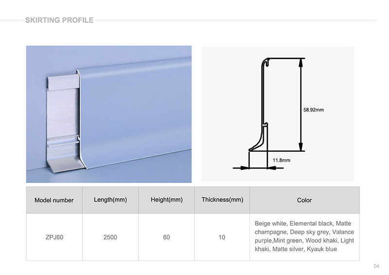Tấm ốp ch&acirc;n tường hợp kim nh&ocirc;m đa ​​năng