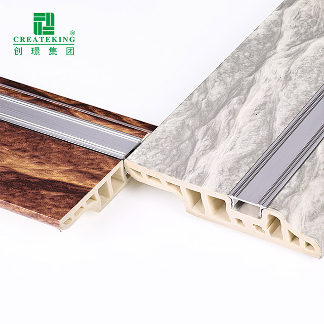 Tấm ốp chân tường ẩn móng tay bằng nhựa PVC 90 * 16mm
