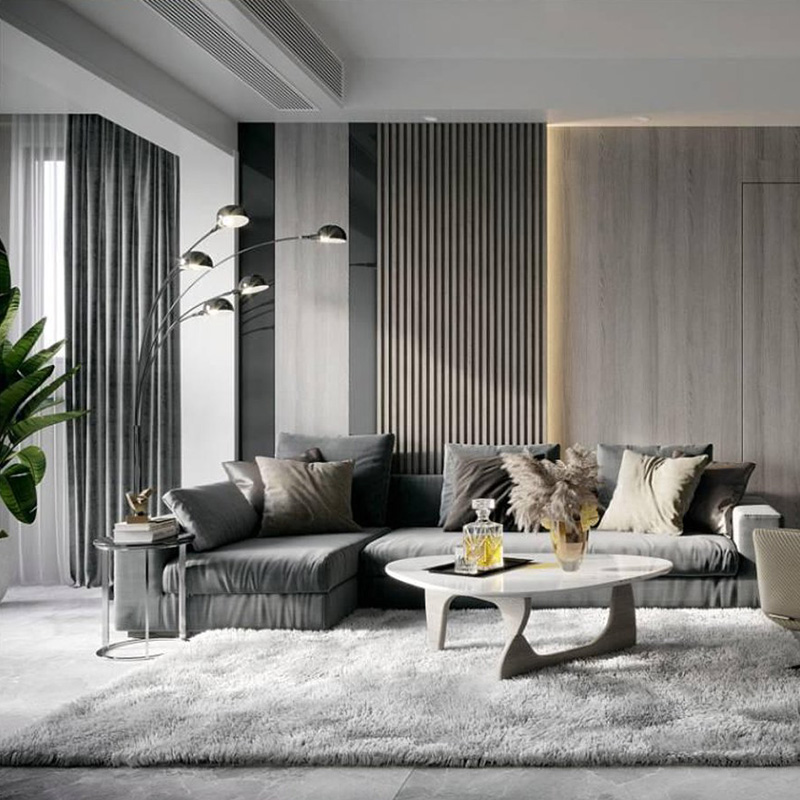 Nội thất tấm ốp tường WPC phong c&aacute;ch hiện đại