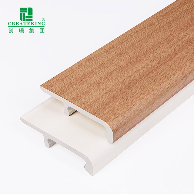 Tấm ốp chân tường kẹp PVC 75 * 15mm