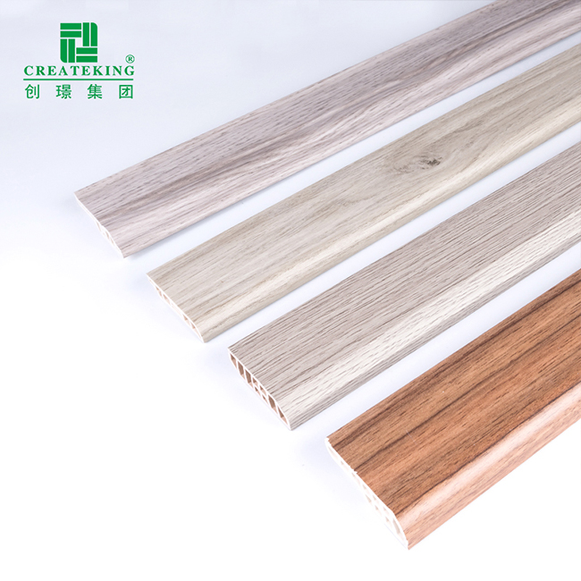 Tấm ốp chân tường PVC PVC Moulding Floor Trim