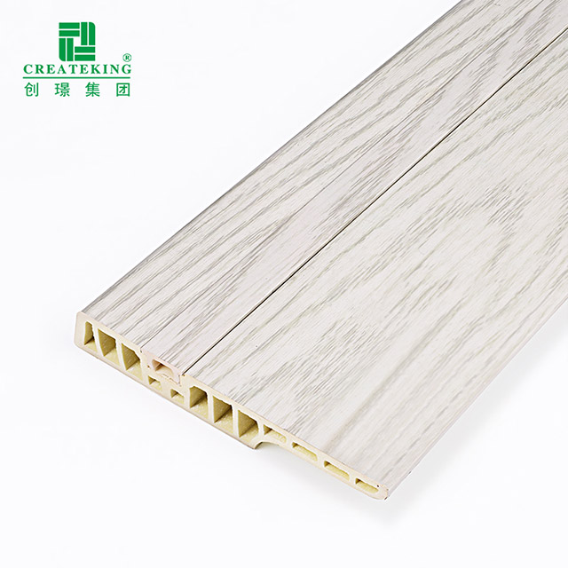 Tấm ốp chân tường ẩn móng tay PVC 100 * 15mm