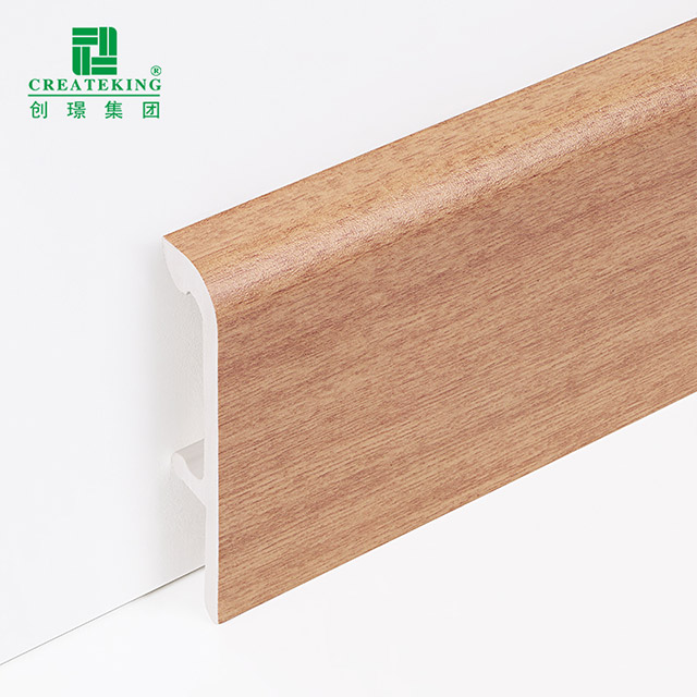 Tấm ốp chân tường kẹp PVC 75 * 15mm