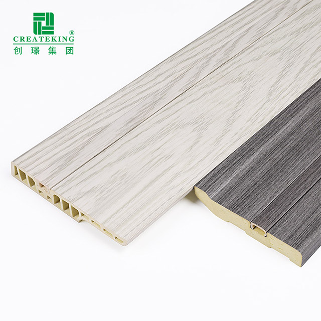 Tấm ốp chân tường ẩn móng tay PVC 100 * 15mm