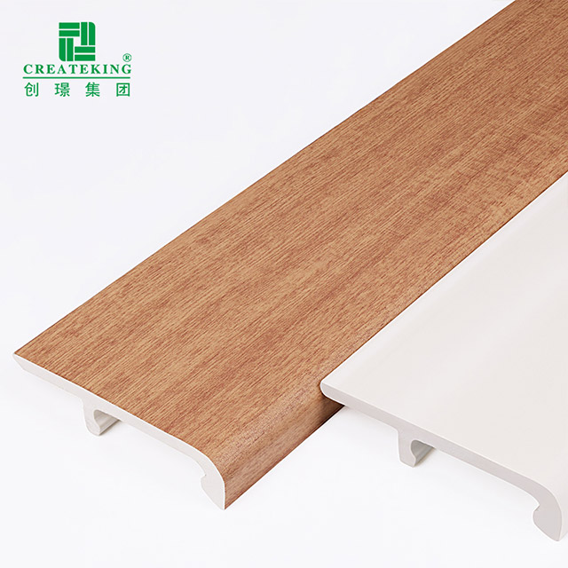Tấm ốp chân tường kẹp PVC 75 * 15mm