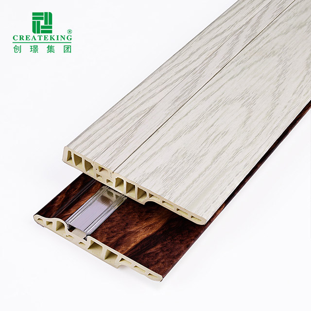 Tấm ốp chân tường ẩn móng tay PVC 100 * 15mm