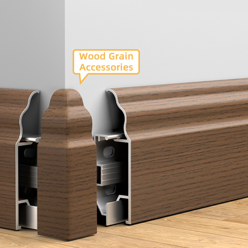 Tấm ốp chân tường hợp kim nhôm kiểu Pháp 50*12mm