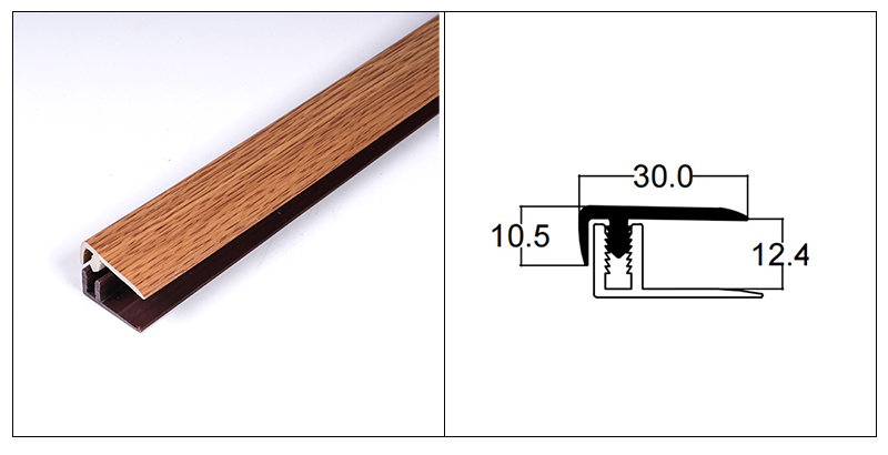 Viền s&agrave;n PVC h&igrave;nh chữ F 30 * 10,5mm