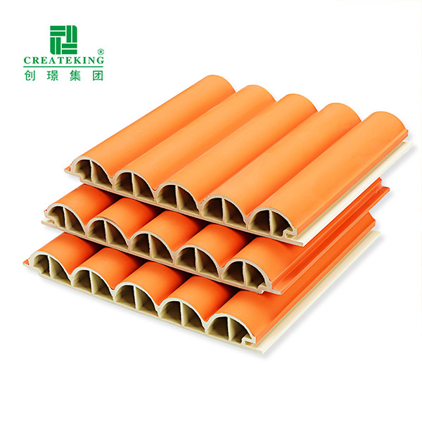 Bảng tường WPC hình bán nguyệt 180 * 21mm