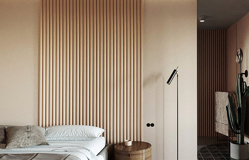 Tấm tường WPC h&igrave;nh b&aacute;n nguyệt