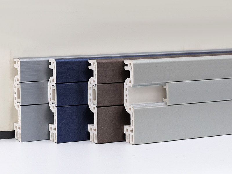 Tấm ốp ch&acirc;n tường ẩn WPC 50 * 12mm