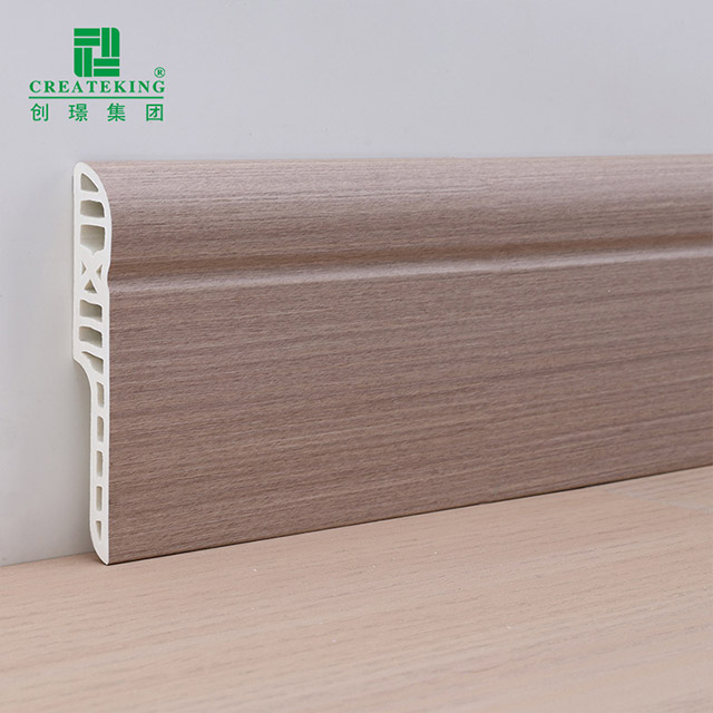 Tấm ván chân tường chống thấm tròn bằng bút chì PVC 80 * 15mm