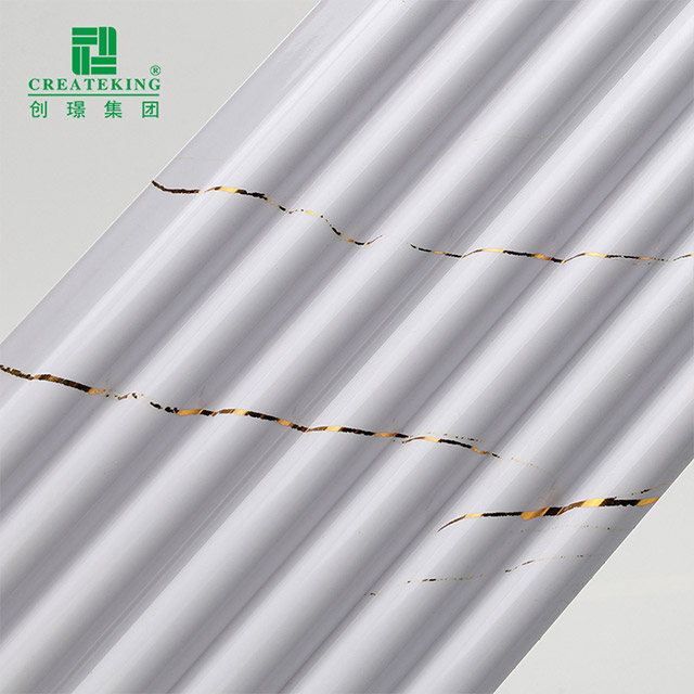 Tấm ốp tường hình bán nguyệt bằng đá cẩm thạch trắng vàng 105,5 * 8,5mm