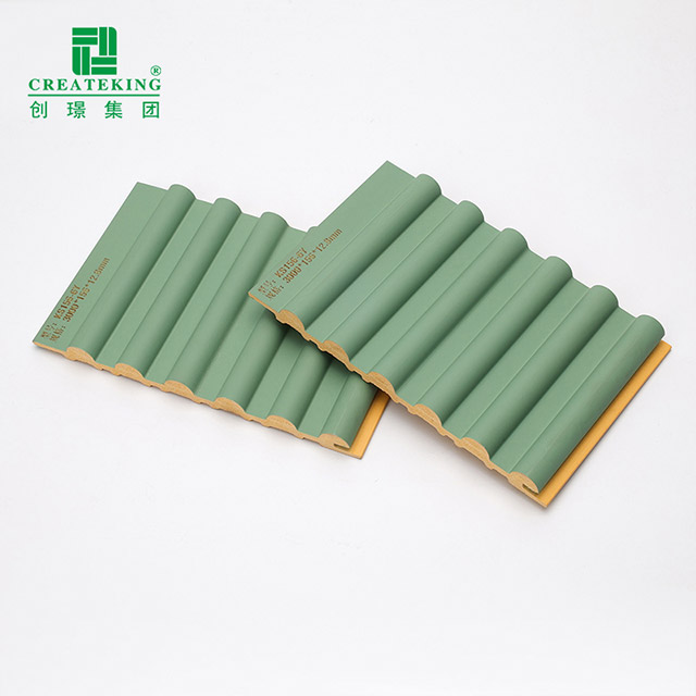 Tấm ốp tường nửa tròn bên ngoài PVC 156 * 12,8mm