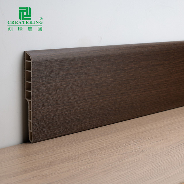 Tấm ốp chân tường bằng bút chì PVC 100 * 12 mm