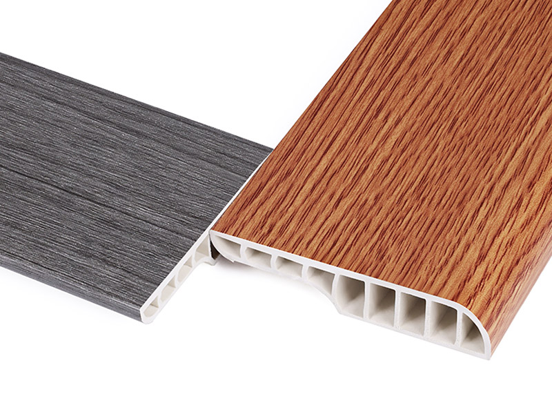 V&aacute;n ch&acirc;n tường tr&ograve;n bằng b&uacute;t ch&igrave; PVC 70 * 13mm