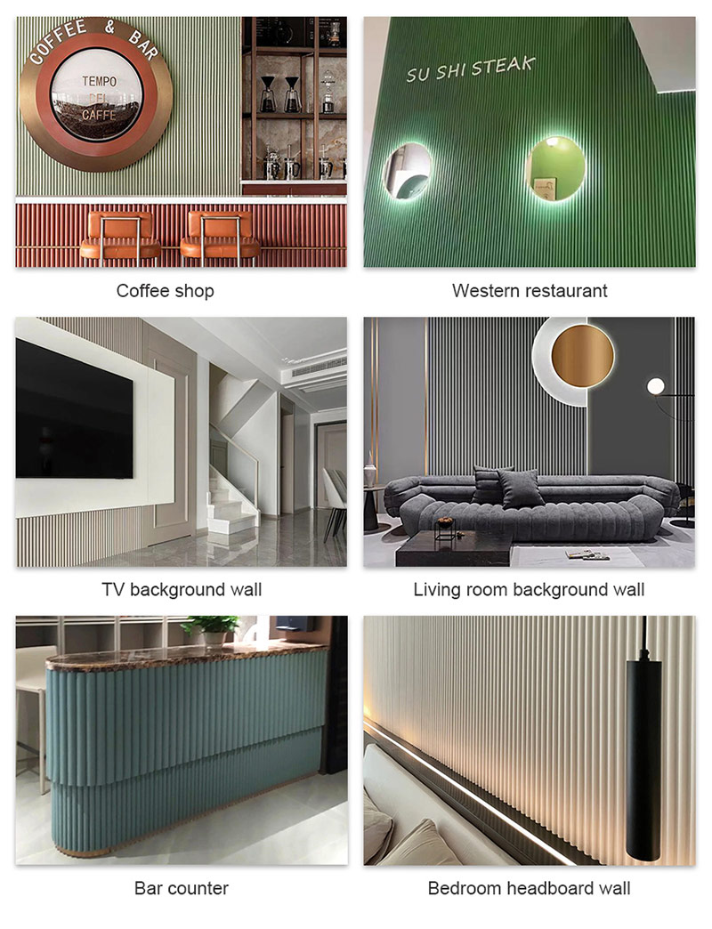 Bảng điều khiển tường WPC thiết kế h&igrave;nh b&aacute;n nguyệt