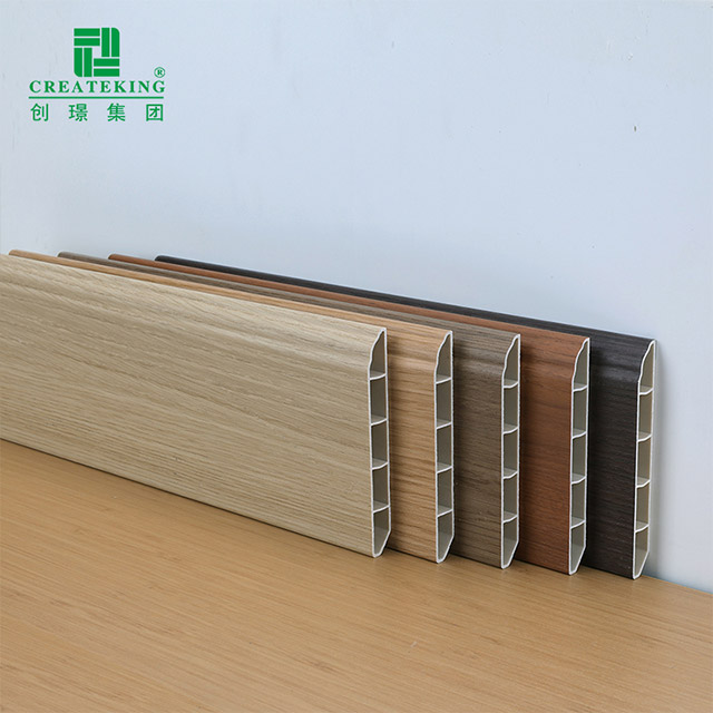 Ván chân tường rỗng PVC 100 * 12 mm