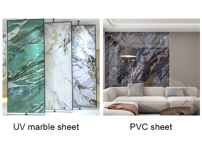 Cái nào tốt hơn, tấm đá cẩm thạch UV hoặc tấm PVC?