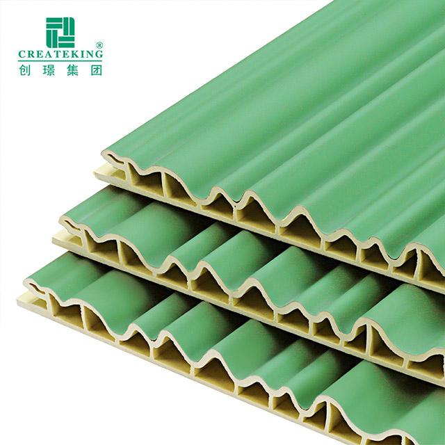 Bảng điều khiển tường WPC hình vòng cung bên trong 158 * 12 mm