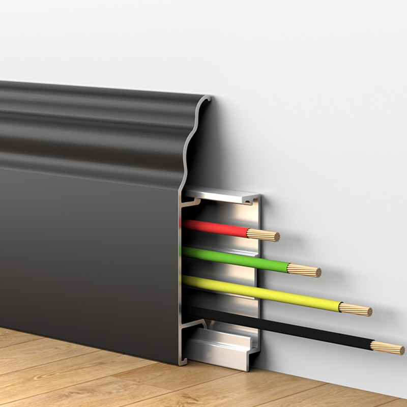 Tấm ốp chân tường hợp kim nhôm kiểu Pháp 50*12mm