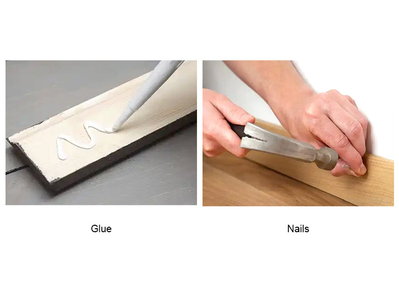 Nên dán ván chân tường bằng keo hay đóng đinh?