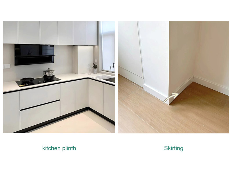 Sự khác biệt giữa bệ bếp và chân tường là gì?