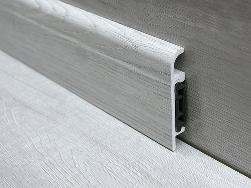 Tấm ốp ch&acirc;n tường kẹp PVC 76 * 14mm