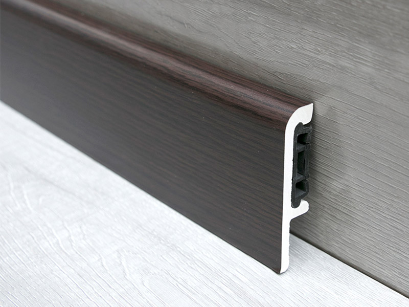 Tấm ốp ch&acirc;n tường kẹp PVC 75 * 15mm