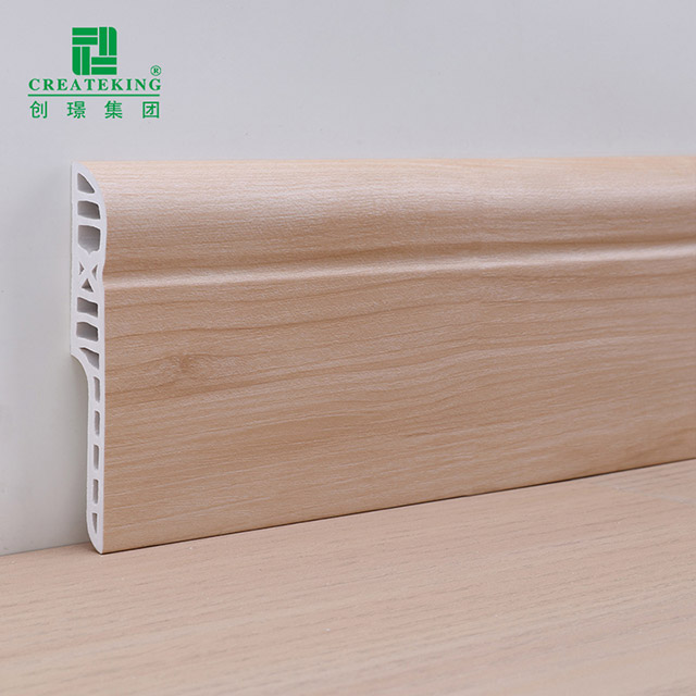 Tấm ván chân tường chống thấm tròn bằng bút chì PVC 80 * 15mm