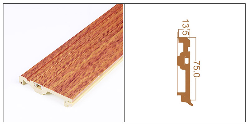 Hồ sơ l&agrave;m m&oacute;ng tay ẩn WPC 75 * 13,5mm