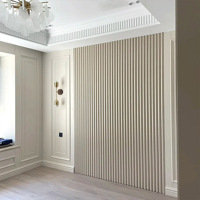 Bảng tường WPC hình bán nguyệt 180 * 21mm