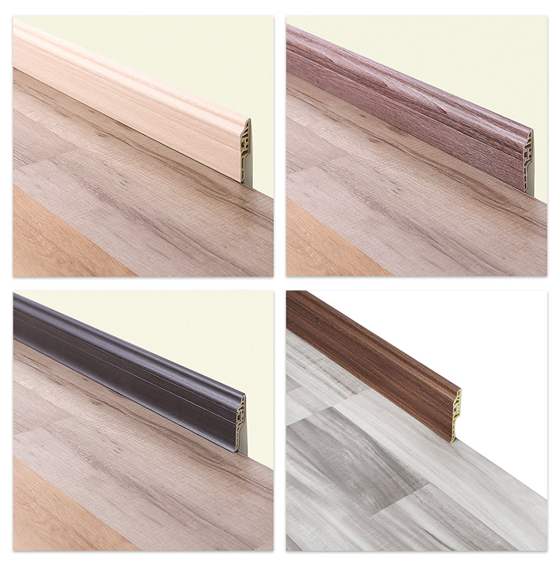 Tấm ốp ch&acirc;n tường ẩn PVC 68 * 17mm