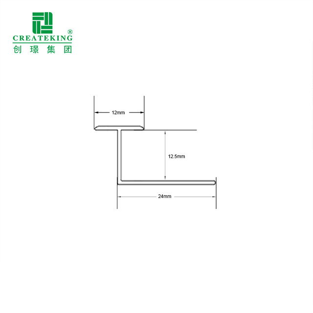 Viền cạnh hình chữ T 12x12,5mm