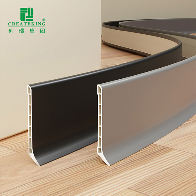 Tấm ốp chân tường PVC dẻo 70 * 13,5mm