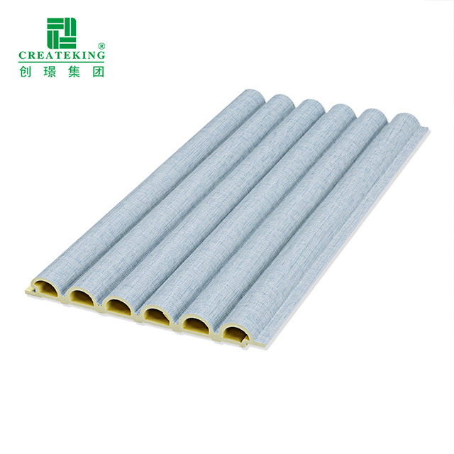 Bảng tường WPC thiết kế hình bán nguyệt 158 ​​* 15mm