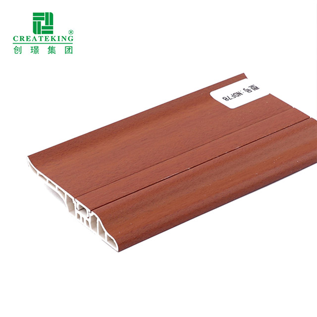 Tấm ốp chân tường ẩn móng tay bằng nhựa PVC 78 * 17mm
