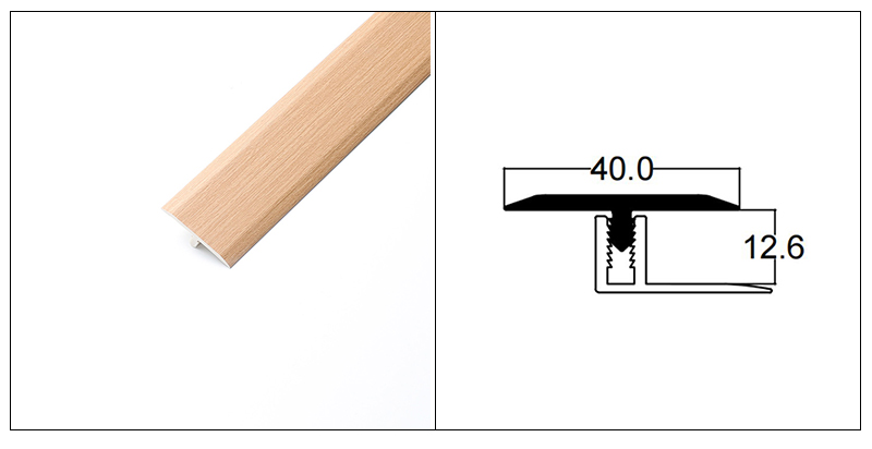 Dải cạnh s&agrave;n h&igrave;nh chữ T PVC