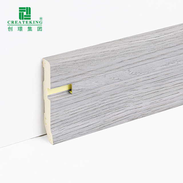 Tấm ốp chân tường bằng nhựa PVC ẩn 75 * 15mm