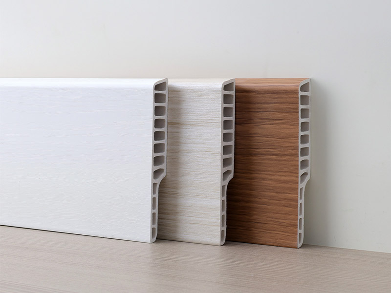 Tấm ốp ch&acirc;n tường PVC 100 * 15mm