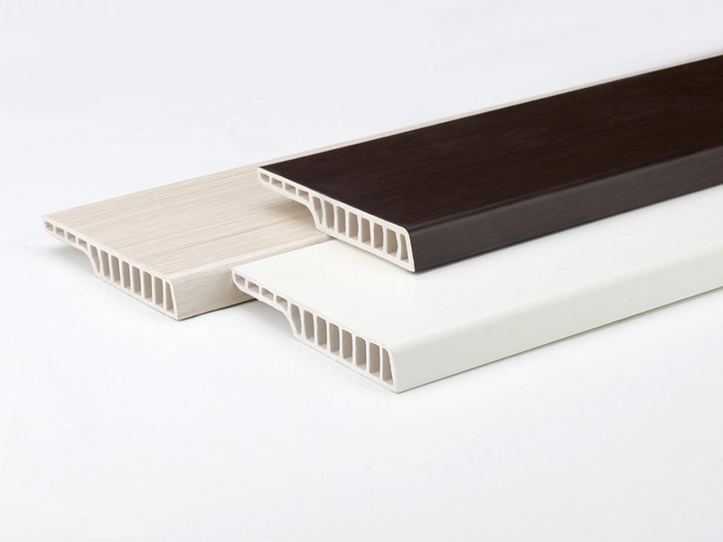 Tấm ốp ch&acirc;n tường PVC 100 * 15mm
