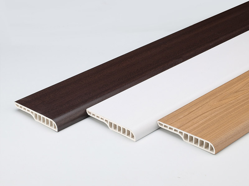 V&aacute;n ch&acirc;n tường tr&ograve;n bằng b&uacute;t ch&igrave; PVC 95 * 15mm
