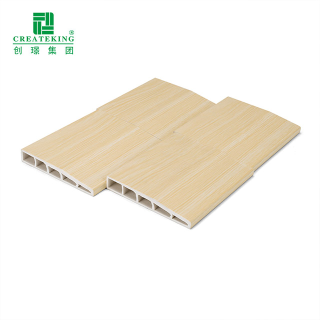 Tấm ốp chân tường PVC vát 100 * 15mm
