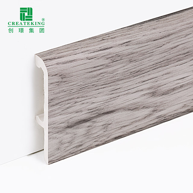 Tấm ốp chân tường kẹp PVC 100 * 16mm