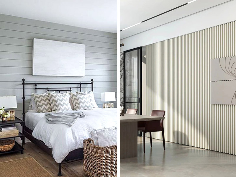 Sự khác biệt giữa tấm tường Shiplap và PVC